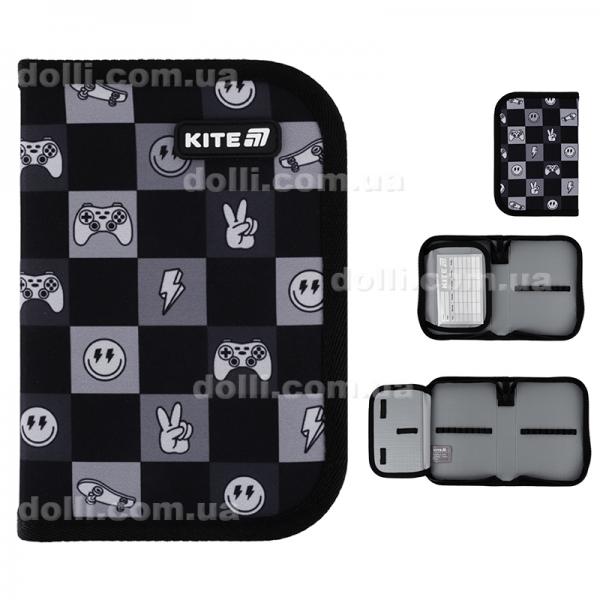Пенал без наполнения Kite Game On K25-621-4, 1 отделение, 1 отворот
