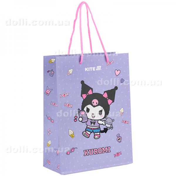 Пакет паперовий подарунковий Kite Kuromi HK25-265-2, 18х24см