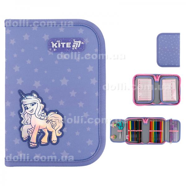 Пенал з наповненням Kite My Little Pony LP25-622H, 1 відділення, 2 відвороти