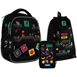 Школьный набор Kite Education Pixel Game SET_K25-555S-4 (рюкзак, пенал, сумка)