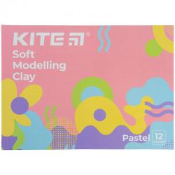 Пластилин восковой Kite Fantasy Pastel K22-1086-2P, 12 цветов, 240 г