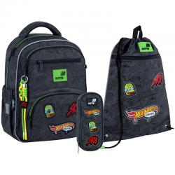 Школьный набор Kite Education Hot Wheels SET_HW26-773M (рюкзак, пенал, сумка)