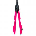 Циркуль металевий + грифель Kite Techno K24-414-10, 120 мм, рожевий