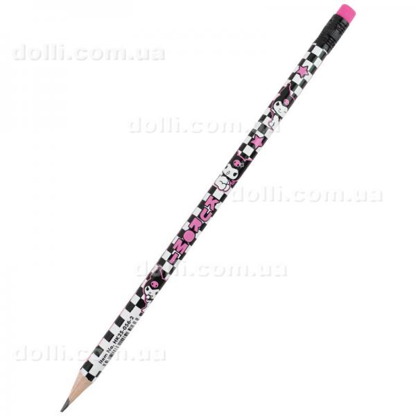Олівець графітний з гумкою Kite Kuromi HK25-056-2
