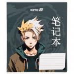 Тетрадь школьная Kite Anime K25-236-1, 18 листов, клетка