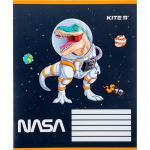 Тетрадь школьная Kite NASA NS24-235, 12 листов, в косую линию