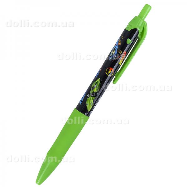 Ручка шариковая автоматическая Kite Hot Wheels HW21-039, синяя