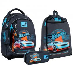 Школьный набор Kite Education Hot Wheels SET_HW26-724S (рюкзак, пенал, сумка)