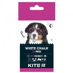 Крейда біла Kite Dogs K22-079-12, 12 шт, кругла