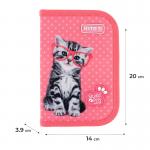 Пенал с наполнением Kite Studio Pets SP24-622H-2, 1 отделение, 2 отворота