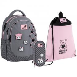 Школьный набор Kite Education Meow SET_K26-700M-3 (рюкзак, пенал, сумка)