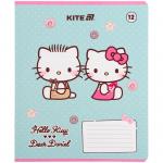 Тетрадь школьная Kite Hello Kitty HK25-232-2, 12 листов, клетка