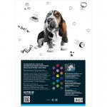 Бумага цветная двусторонняя Kite Dogs K22-250-1, А4