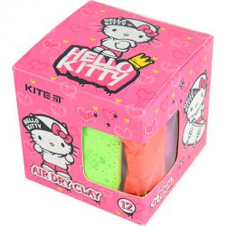 Пластилін повітряний Kite Hello Kitty HK22-135, 12 кольорів + формочка