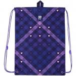 Шкільний набір Kite Check and Hearts SET_K24-555S-1 (рюкзак, пенал, сумка)