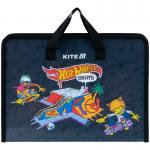Папка-портфель на блискавці Kite Hot Wheels HW25-202, 1 відділення, A4