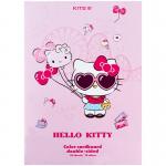 Картон цветной двусторонний Kite Hello Kitty HK24-255, А4, 10 листов