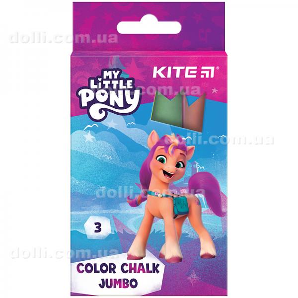 Крейда кольорова Kite Jumbo My Little Pony LP24-077, 3 кольори