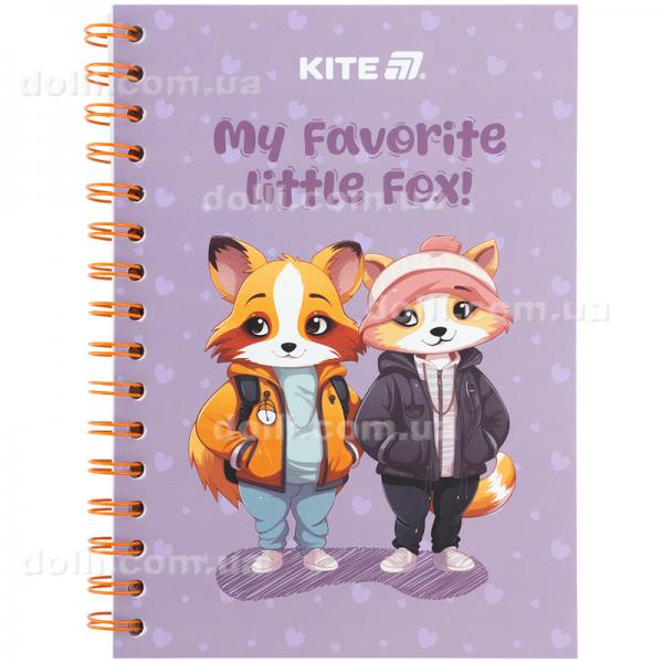 Блокнот на спирали Kite Cute 4 K25-1911-4, А5, 80 листов, клетка