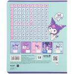 Тетрадь школьная Kite Kuromi HK25-236-1, 18 листов, клетка