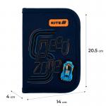 Пенал без наполнения Kite Speed Zone K25-622-4, 1 отделение, 2 отворот