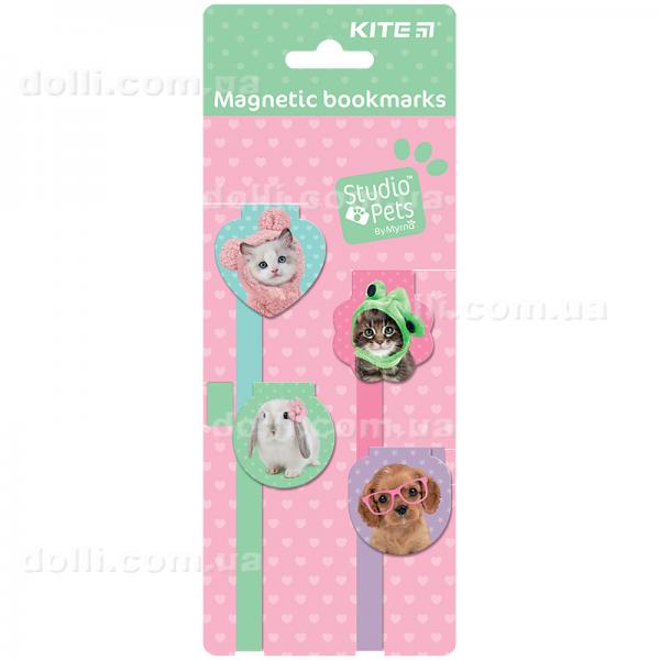 Набір магнітних закладок-лясе Kite Studio Pets SP24-497