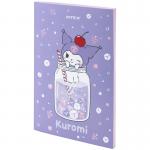 Блокнот Kite Kuromi HK24-193-2, термобіндер, А5, 64 аркуші, нелінований