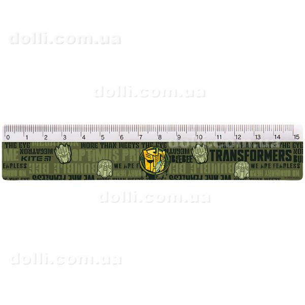 Линейка пластиковая Kite Transformers TF24-090, 15 см