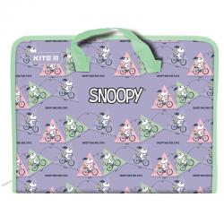 Папка-портфель на блискавці Kite Snoopy SN22-202, 1 відділення, A4