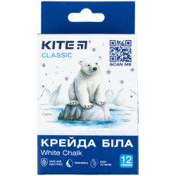 Крейда біла Kite Classic K-079-12, 12 шт, кругла