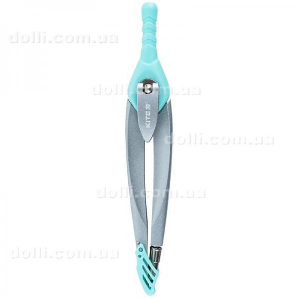 Циркуль металевий + грифель Kite Pastelini K24-413-18, 130 мм, м'ятний