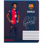 Тетрадь школьная Kite FC Barcelona BC25-236, 18 листов, клетка