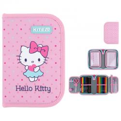 Пенал с наполнением Kite Hello Kitty HK26-622H, 1 отделение, 2 отворот