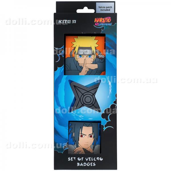 Набор бейджей на липучке Kite Naruto NR24-3012-1, 3 шт.