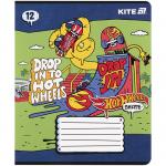 Тетрадь школьная Kite Hot Wheels HW25-232-2, 12 листов, клетка