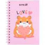 Блокнот на спирали Kite Cute 3 K25-1911-3, А5, 80 листов, клетка
