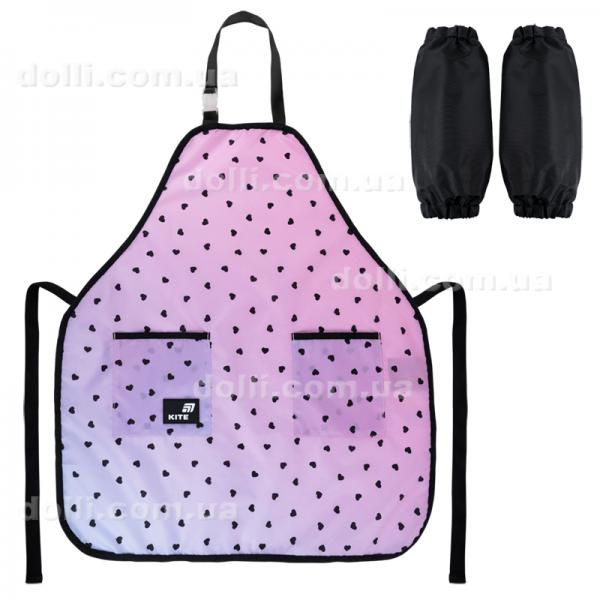 Фартух з нарукавниками Kite Education Hearts K26-526-1