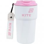 Термокружка Kite K25-1220-3, 450 мл, біло-рожева