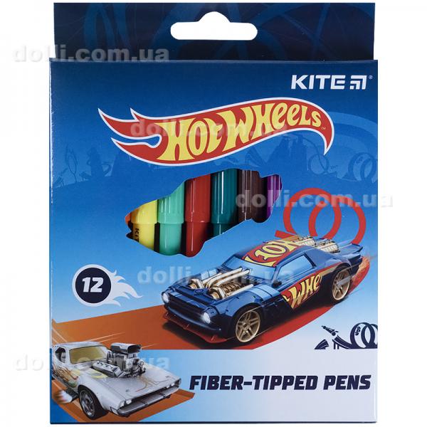Фломастери Kite Hot Wheels HW21-047, 12 кольорів