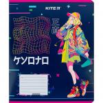 Тетрадь школьная Kite Anime K24-234-1, 12 листов, в линию