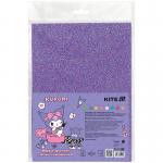 Картон цветной с волшебным глиттером Kite Kuromi HK24-423, А4