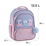 Рюкзак школьный каркасный GoPack Education Lovely Bears GO25-597M-2